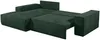Vente-unique - AMELIA Sofa SamtStoff Grün - B 167 cm x H 85 cm x L 267 cm Bild 5