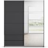 Schwebetürenschrank >Elara< in grau metallic / Spiegel - 181x210x62 (BxHxT) Bild 5