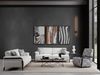 Sitzgruppe/Sofa Set - Wohnzimmergarnitur "Cornflower" 3+3+1+1-Grau Bild 1