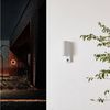 Prios Außen-Wandleuchte Tetje, Metall, Weiß IP65mit Bewegungsmelder, 2 x 10 W LED Bild 3