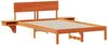 vidaXL Bettrahmen Wachsbraun 140 x 190 cm Massives Kiefernholz 873453 Bild 4