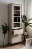 Finori Arona 52B Vitrine, sand / schwarz | Maße: B x H x T ca. 60 x 200 x 38 cm Bild 5