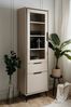 Finori Arona 52B Vitrine, sand / schwarz | Maße: B x H x T ca. 60 x 200 x 38 cm Bild 4