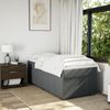 vidaXL Boxspringbett mit Matratze Dunkelgrau 100x200 cm Stoff 3285450 Bild 3