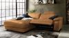 KAWOLA Sofa LOLA Ecksofa Stoff cognac mit motorischer Relaxfunktion Recamiere links 82 x 178 x 233 cm Bild 2