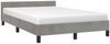 vidaXL Bettgestell ohne Matratze Hellgrau 120x190 cm Samt 379547 Bild 4