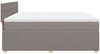 vidaXL Boxspringbett mit Matratze Taupe 180x200 cm Stoff 3287553 Bild 5