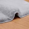 vidaXL Rutschfester Teppich aus Kunstkaninchenfell OLITE Grau 42021696 Bild 5