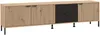 Vente-unique - MERELA TV unit Holz, Platte SchwarzBeige - B 40,1 cm x H 54,3 cm x L 208,2 cm Bild 3