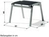 Sieger Bodega Hocker stapelbar, Aluminium Graphit 57 x 44 x 56 cm Bild 3