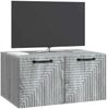 vidaXL Wandmontierter TV-Schrank Graues Sonoma 59,5 x 41 x 30 cm 898681 Bild 2