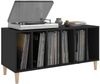vidaXL Plattenschrank Schwarz 100x38x48 cm Holzwerkstoff 831974 Bild 4