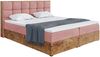 MEBLINI Boxspringbett LOFTY 1 160x200 cm mit Bettkasten - H3/Rosa Samt Polsterbett - Doppelbett mit Topper & Taschenfederkern-Matratze Bild 2