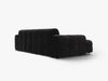 Micadoni Ecksofa Kendal 4-Sitzer Links Samt Magic Velvet Schwarz Bild 3