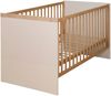 roba Mitwachsendes Gitterbett Jil 70x140 cm - Höhenverstellbar & umbaubar zum Juniorbett - 3 Schlupfsprossen - Cashmere / Chestnut Bild 1