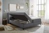 Boxbett >ATLANTIS 6< Liegefläche 180x200 cm, Bezug in dark grey - 185x102x240cm (BxHxT) Bild 3