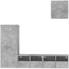 vidaXL 4-tlg. Wohnwand Betongrau Holzwerkstoff 3216503 Bild 5