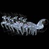 vidaXL Rentier mit Schlitten Weihnachtsdekoration 140LEDs Outdoor Weiß 3100432 Bild 2