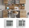 Hängeschrank R-Line Weiß Hochglanz 60 cm mit Glastüren Vicco Bild 2