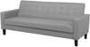 Schlafsofa 3-Sitzer Polsterbezug hellgrau VEHKOO Bild 4