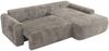 Ecksofa, L-förmiges, lose Kissen, DL-Schlaffunktion, (H 100 x T 187 x B 273 cm) - CUBO L - Cord Grau - rechte Seite Bild 5