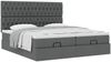 vidaXL Ottoman-Bett mit Matratzen Dunkelgrau 200x200 cm Stoff 3313721 Bild 5