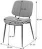 2er-Set Esszimmerstuhl HWC-O44, Küchenstuhl Stuhl, Bugholz Stoff (370g/m²) Öko-Tex FSC® ~ natur, hellgrau Bild 3