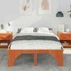 vidaXL Bettrahmen Braun 120 x 190 cm Massives Kiefernholz 873000 Bild 3