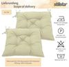 STILISTA® 2er Set Sitzkissen 40 x 40 x 8 cm creme Bild 2