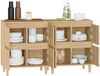 2 Stk. Sideboards, Kommoden Sonoma-Eiche 60x35x70 cm Holzwerkstoff j3581p Bild 5