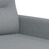 vidaXL 2-tlg. Sofagarnitur mit Kissen Hellgrau Stoff 3201584 Bild 5