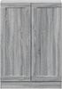 vidaXL Bücherschrank Grau Sonoma 82,5x30,5x115 cm Holzwerkstoff 833787 Bild 5