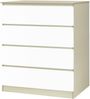 Kommode mit 4 Schubladen aus Spanplatte und MDF 80 x 93,5 x 39,5 cm Bild 2