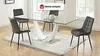 Vente-unique - OLLUA Stuhl StoffSamt Grau - B 60 cm x H 87 cm x L 49,5 cm Bild 2