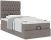 vidaXL Ottoman-Bett mit Matratze Taupe 90x200 cm Stoff 3313213 Bild 5