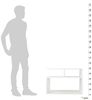 RICOO Couchtisch mit Stauraum 69 x 50 x 50 cm, Couchtisch Holz, Wohnzimmertisch für Couch Weiss – WM095-WM, Tisch Wohnzimmer Tisch, Sofatisch, Coffee Table, Couchtisch weiß klein, Couch Tisch Bild 3