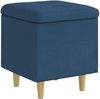 vidaXL Aufbewahrungsottomane mit Kissen Blau 40 x 40 x 45 cm Stoff 876808 Bild 2