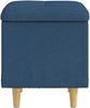 vidaXL Aufbewahrungsottomane mit Kissen Blau 40 x 40 x 45 cm Stoff 876808 Bild 5