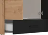 Vente-unique - NIPOVA Wardrobe and walk-in wardrobe Holz, Platte SchwarzBeige - B 53 cm x H 203,5 cm x L 157,5 cm Bild 5