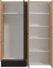 Vente-unique - NIPOVA Wardrobe and walk-in wardrobe Holz, Platte SchwarzBeige - B 53 cm x H 203,5 cm x L 157,5 cm Bild 4