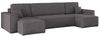 Kaiser Möbel Ecksofa mit schlaffunktion und bettkasten, Couch U-form BEST stoff Poso, Schlaffunktion, Bettzeugaufbewahrung, universal Bild 4