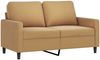 vidaXL 3-tlg. Sofagarnitur mit Kissen Braun Samt 3201483 Bild 4