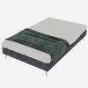 Bett 90×200 cm im Low-Profile-Design, gepolstert, kopfteilfrei, Grau Bild 5