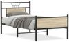 vidaXL Bettgestell ohne Matratze Sonoma-Eiche 90x190 cm Holzwerkstoff 4106972 Bild 2