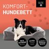 Lumaland Hundebett In-& Outdoor M 90x65x18cm grau vakuumiert Bild 2