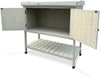 HABAU Pflanztisch mit Unterschrank und Ablage aus Holz, Grau, 98 x 48 x 97,5 cm Bild 2