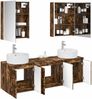 vidaXL Badezimmerschrank-Set 5 pcs Geräucherte Eiche Holzwerkstoff 3406451 Bild 3