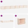 vidaXL 12-tlg. Hundetor mit Tür Faltbar 960 cm Pappelholz 3155668 Bild 5