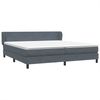 vidaXL Boxspringbett mit Matratzen Dunkelgrau 180x210 cm Samt 3317368 Bild 2
