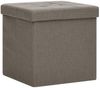 vidaXL Hocker mit Stauraum 2 Stk. Taupe Leinenoptik 338778 Bild 3